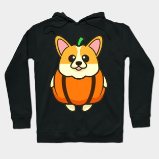 Halloween Corgi Pumpkin Costume Retro Colorful Hoodie